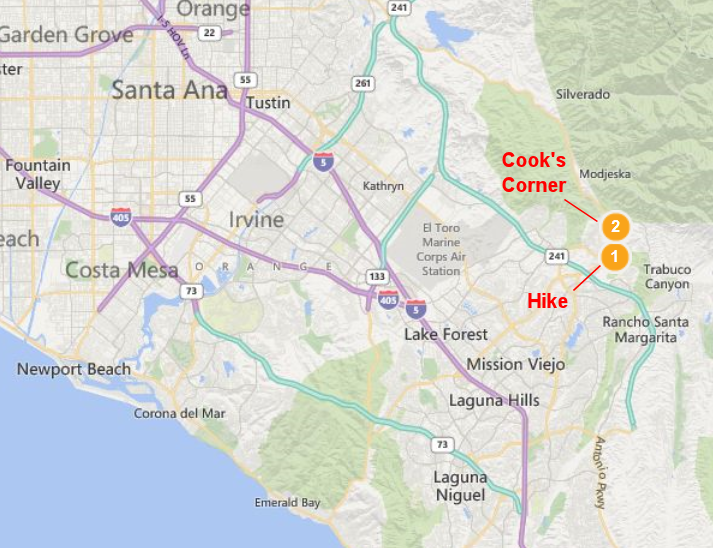 Area map of OC